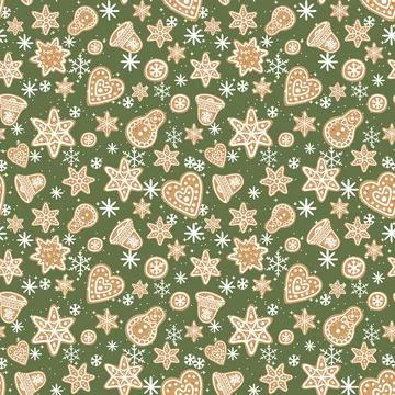 New year christmas pattern. Vector template with cute elements for design Illustrazione stock