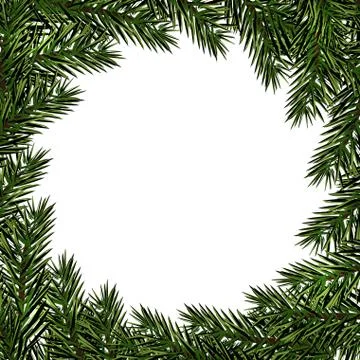 New Year. Christmas. Postcard with a pattern of Christmas trees. Place for ad Stock Illustration
