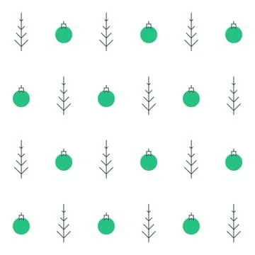 New Year, Christmas seamless pattern. Xmas minimalistic decoration vector 스톡 일러스트