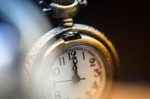 New year clock on abstract background Stock Photos