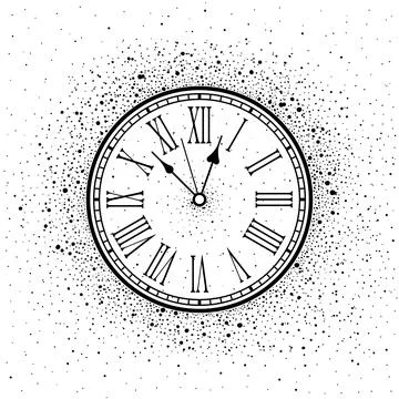 New Year Clock Stock Illustration