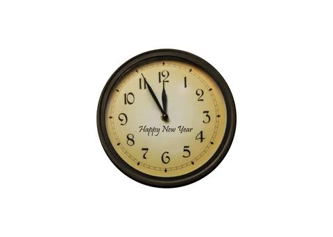 A new year clock Stock Photos