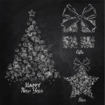 New Year collection Stock Illustration