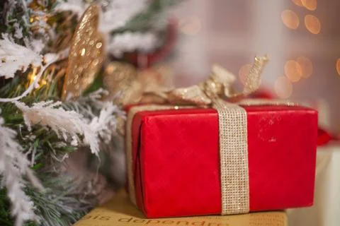 New Year color background of luminous lanterns Stock Photos