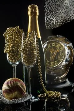 New Year composition Stock-Fotos