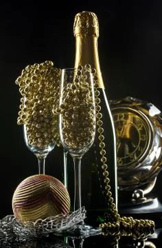 New Year composition Stock Photos