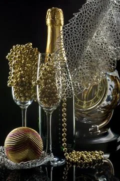 New Year composition Stock Photos