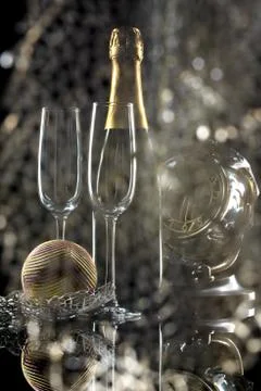 New Year composition Stock Photos
