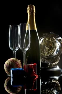 New Year composition Stock Photos