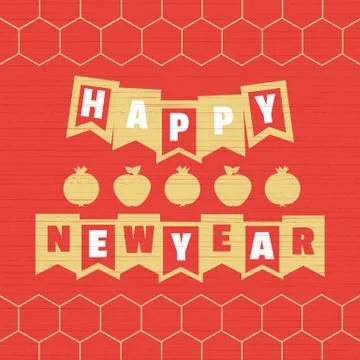 New Year concept Stock Illustration