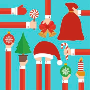 New year concept modern flat design Stock Illustration