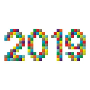 New year constraction kit Stock Illustration