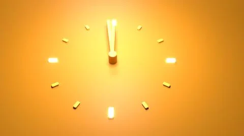 New Year countdown 12 O clock 3D illustration 3D rendering Stock Illustration