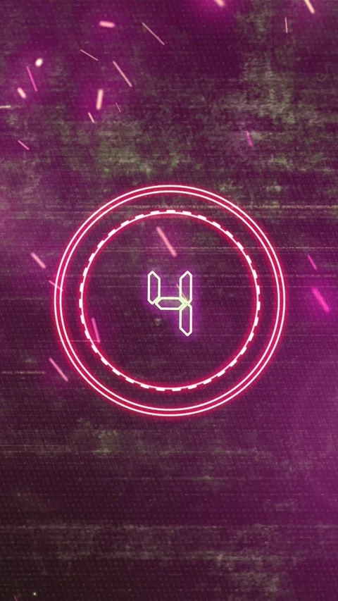 New Year Countdown 2025 Neon V6 Stock Footage 290490508