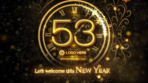 New Year Countdown 2026 스톡 After Effects