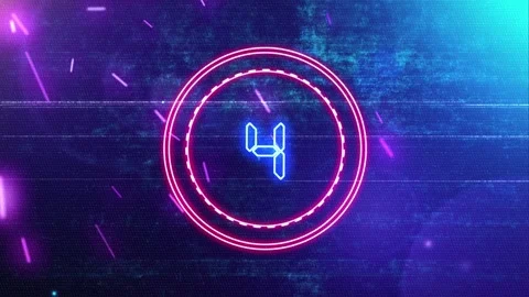 New Year Countdown 2026 Neon V4 Stock Footage 314568846