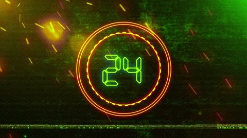 New Year Countdown 2026 Neon V2 Stock Footage 314570443