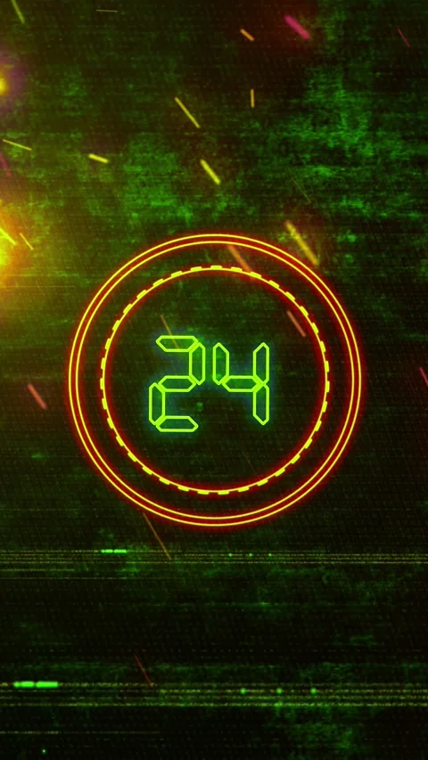 New Year Countdown 2026 Neon V2 Stock Footage 316156730