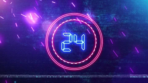 New Year Countdown 2027 Neon V1 Видео 339428641