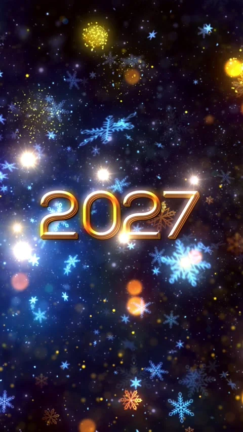 New Year Countdown 2027 V4 Stockbeeldmateriaal 340820712