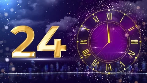 New Year Countdown and Happy New Year Wishes Stock Footage 317011761