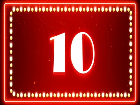 New Year countdown Broadway style animation Video stock 84090706