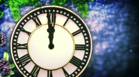 New Year Countdown Stock Footage 58134317