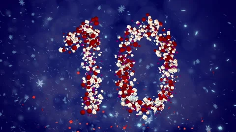 New Year Countdown Stock Footage 167419318