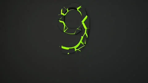 New year countdown green 720p Stock Footage 33703246