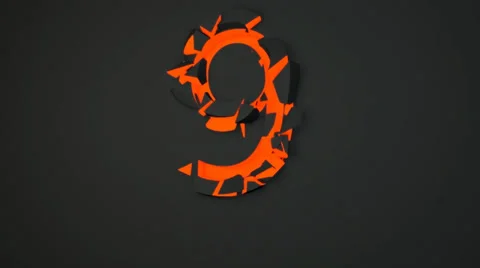 New year countdown orange 720p Vídeos de archivo 33698485