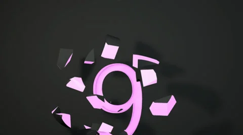 New year countdown pink 720p Stock Footage 33703257