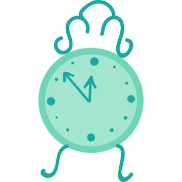 New year countdown process flat vector illustration Stockillustratie