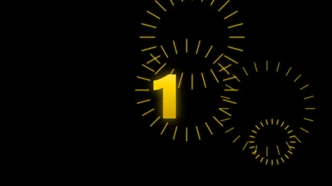 New Year Countdown Timer Animation. Видео 334905269