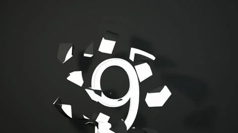 New year countdown white 1080p Stock Footage 33702335