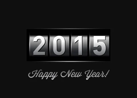 New year counter 2015. Stock Illustration