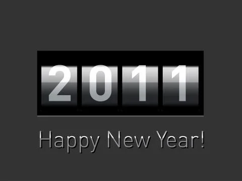 New year counter Stock Illustration
