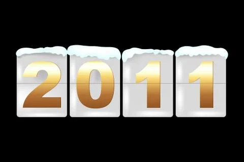New year counter Illustrazione stock