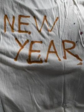 New Year, Creative Ideas with Ink Stockfoto's
