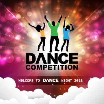 New year dance show Stock Illustration