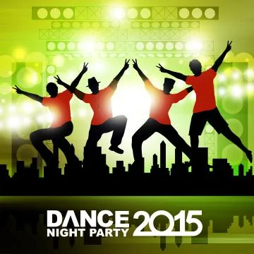 New year dance show Stock Illustration