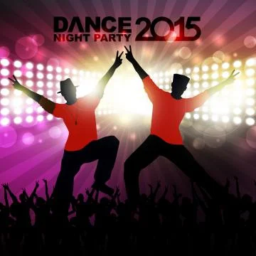 New year dance show Stock Illustration