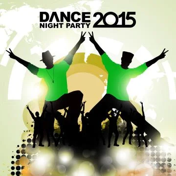 New year dance show Stock Illustration