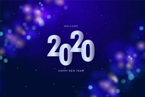 New year dated number concept Stock Illustration