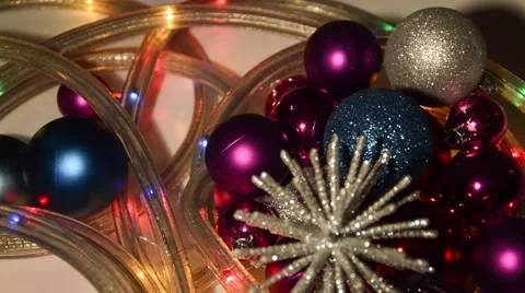 New Year decorations Stock Footage 43371808