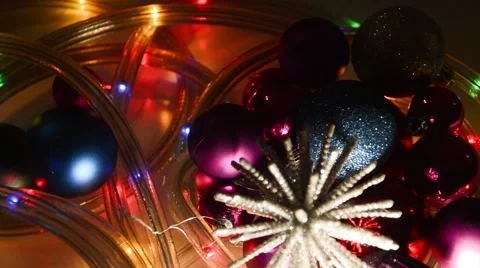New Year decorations Stock Footage 43373272