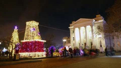 New Year decorations Stock Footage 84093972