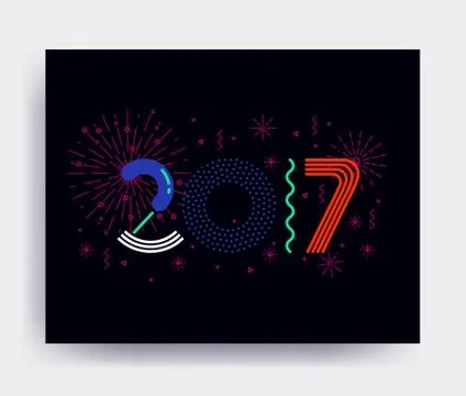 New Year design Stock Illustration
