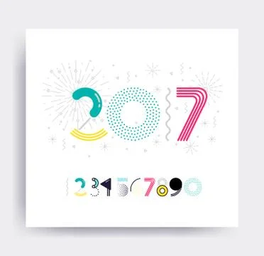 New Year design 스톡 일러스트