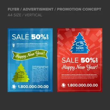 New Year Discount Stock Illustration