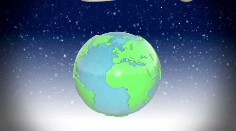 New year Earth with presents 스톡 동영상 44159929